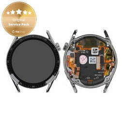 Huawei Watch GT 3 JPT-B19 46 mm - Écran LCD + Écran tactile + Cadre (Argent) - 02354QMS Genuine Service Pack