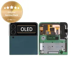 Samsung Galaxy Z Flip 3 F711B - Écran LCD + Écran tactile + Cadre (Externe) (Green) - GH97-26773C Genuine Service Pack