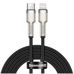 Baseus - Câble Lightning / USB-C (2m), noir