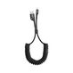 Baseus - Câble Lightning / USB (1m), ressort, noir