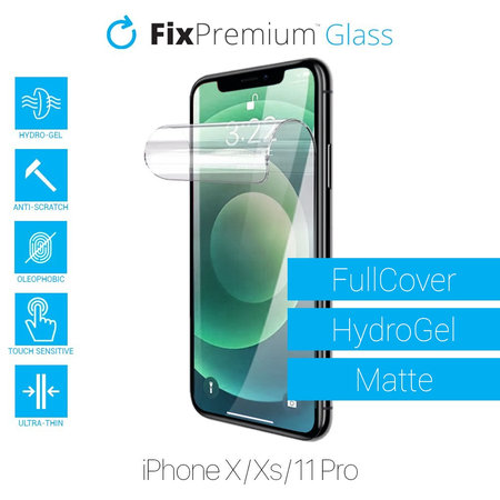 FixPremium HydroGel Matte - Protecteur d'écran iPhone X, XS & 11 Pro