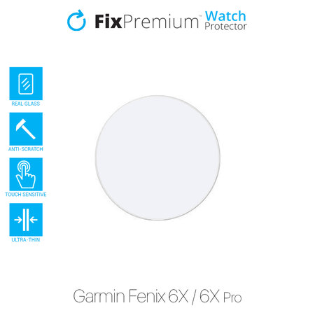 FixPremium Protecteur de montre - Verre trempé pour Garmin Fenix 6X & 6X Pro