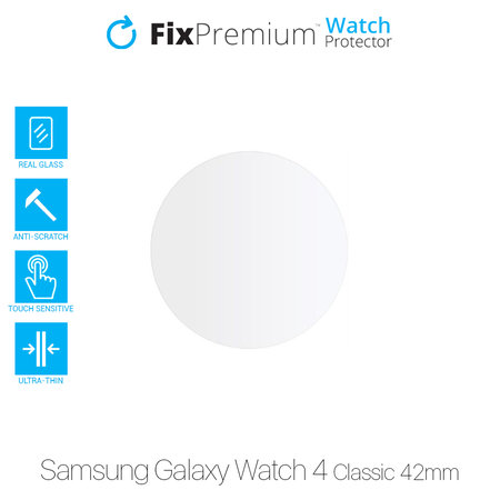 FixPremium Protecteur de montre - Verre trempé pour Samsung Galaxy Watch 4 Classic 42 mm