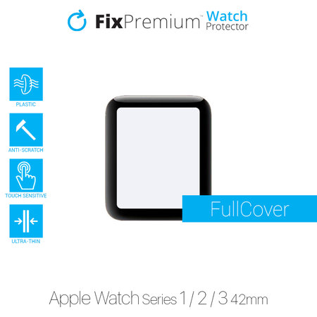 FixPremium Protecteur de montre - Plexiglas pour Apple Watch 1, 2 & 3 (38 mm)