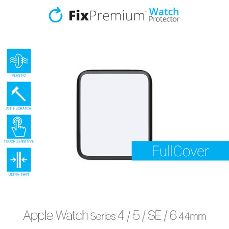 FixPremium Protecteur de montre - Plexiglas pour Apple Watch 4, 5, 6, SE (1ère génération) et SE (2ème génération) (44 mm)