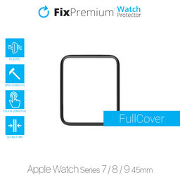 FixPremium Protecteur de montre - Plexiglas pour Apple Watch 7 & 8 (45 mm)