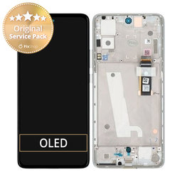 Motorola Edge 30 XT2203 - Écran LCD + Écran Tactile + Cadre (Supermoon Silver) - 5D68C20586 Genuine Service Pack