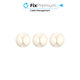 FixPremium - Organiseur de câbles - Support de câbles - Lot de 3, blanc