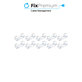 FixPremium - Organisateur de câbles - Clips - Lot de 10, transparent