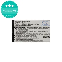 Nokia 3120 Classic - Batterie BL-4U 1000mAh HQ