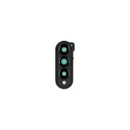 Samsung Galaxy Z Fold 4 F936B - Cadre en verre pour caméra arrière (noir fantôme) - GH82-29698A Genuine Service Pack
