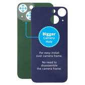 Apple iPhone 13 Mini - Verre du boîtier arrière avec plus grand trou pour l'appareil photo (Vert)