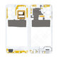 Samsung Galaxy A23 A236B - Cadre central (Blanc génial) - GH98-47823B Genuine Service Pack