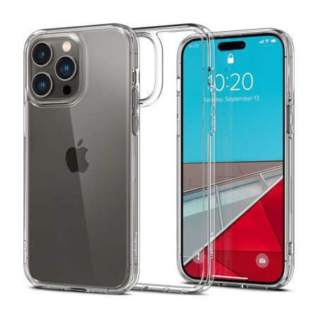 Spigen - Coque Ultra Hybride pour iPhone 14 Pro, transparente