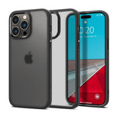 Spigen - Coque Ultra Hybride pour iPhone 14 Pro, Noir Givré