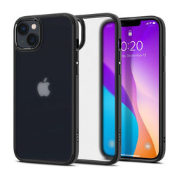 Spigen - Coque Ultra Hybride pour iPhone 14, Noir Givré