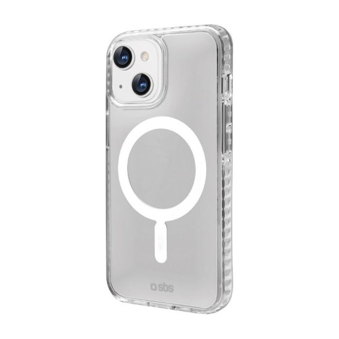 SBS - Étui Force Mag s MagSafe pour iPhone 14, transparent