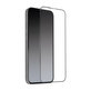 SBS - Coque complète en verre trempé pour iPhone 14 Pro, noir