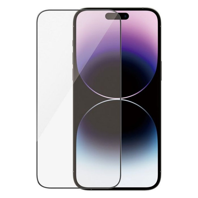 PanzerGlass - Verre Trempé UWF avec un applicateur pour iPhone 14 Pro Max, noir