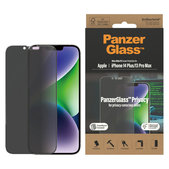 Verre trempé UWF Privacy AB avec applicateur pour iPhone 14 Plus/13 Pro Max, Noir, PanzerGlass