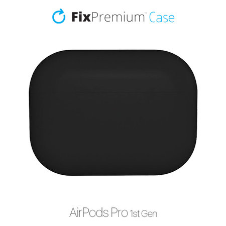 FixPremium - Étui en silicone pour AirPods Pro, noir