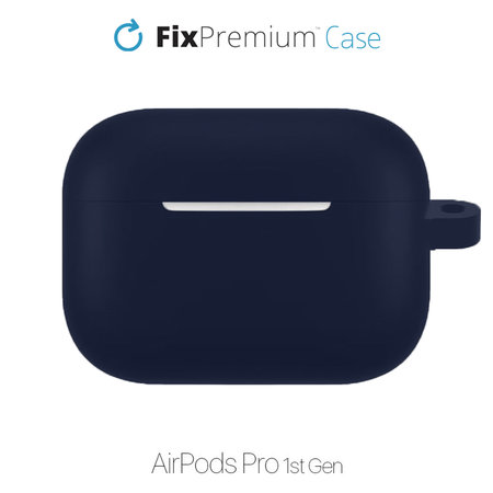 FixPremium - Mousqueton pour étui en silicone pour AirPods Pro, bleu