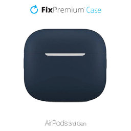 FixPremium - Étui en silicone pour AirPods 3, bleu