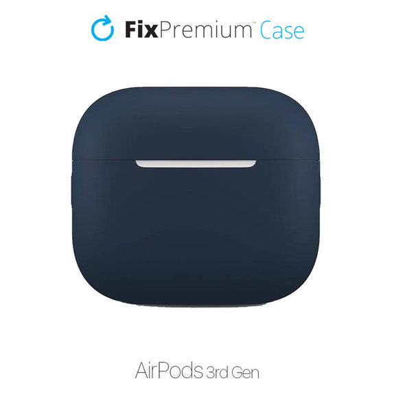FixPremium - Étui en silicone pour AirPods 3, bleu