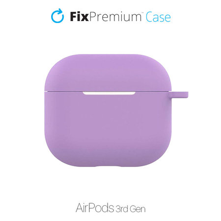 FixPremium - Étui en silicone pour AirPods 3, lila