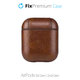 FixPremium - Étui en cuir artificiel pour AirPods 1 & 2, marron