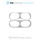 FixPremium - Autocollant antipoussière pour AirPods Pro, argent