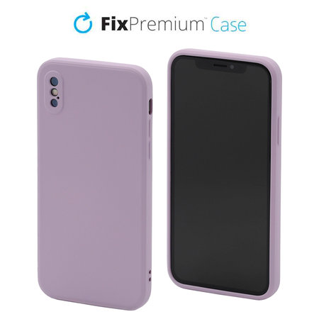 FixPremium - Coque en silicone pour iPhone X & XS, violet