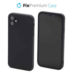 FixPremium - Coque en silicone pour iPhone 11, noir