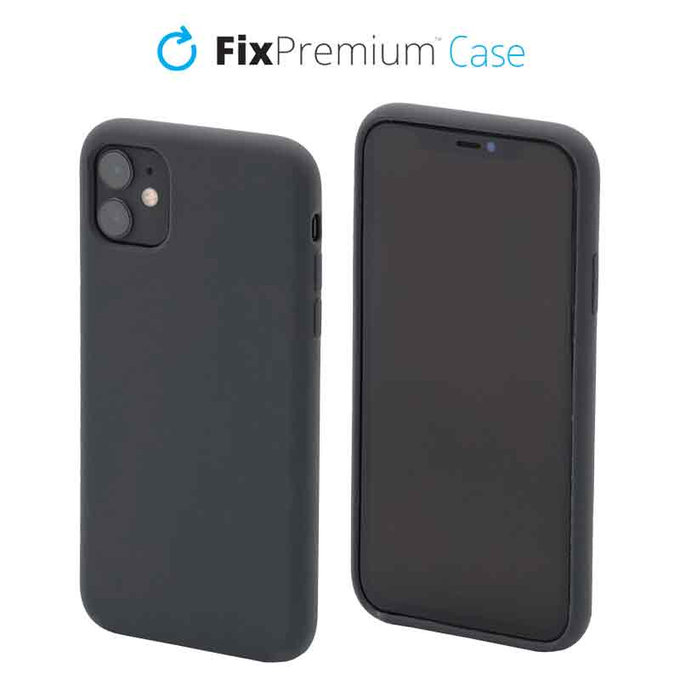 FixPremium - Coque en silicone pour iPhone 11, gris sidéral