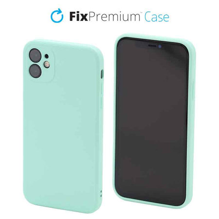 FixPremium - Coque en silicone pour iPhone 11, cyan clair