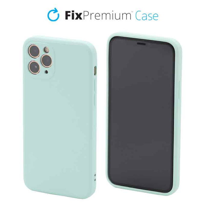 FixPremium - Coque en silicone pour iPhone 11 Pro, light cyan