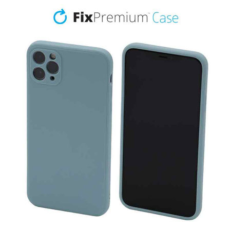 FixPremium - Coque en silicone pour iPhone 11 Pro Max, cyan clair