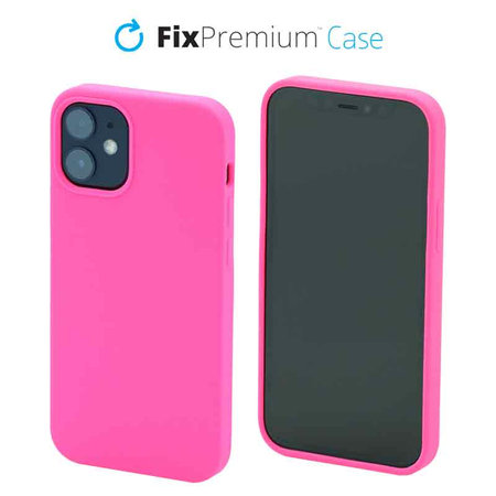 FixPremium - Coque en silicone pour iPhone 12 mini, magenta