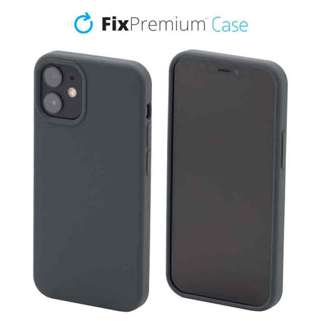 FixPremium - Coque en silicone pour iPhone 12 mini, gris sidéral