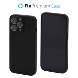 FixPremium - Coque en silicone pour iPhone 13 Pro, noir