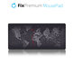 FixPremium - Tapis de souris et clavier avec motif de carte, noir