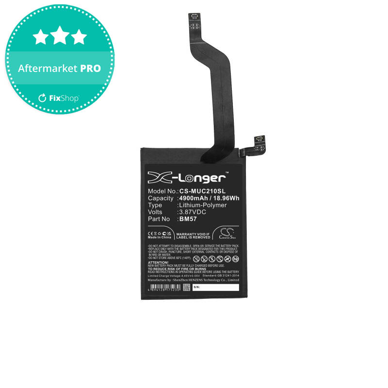 E-yiiviil Batterie de rechange BM57 compatible avec Redmi Note 10 Pro 5G M2104K10AC Poco X3 GT 5G avec outils