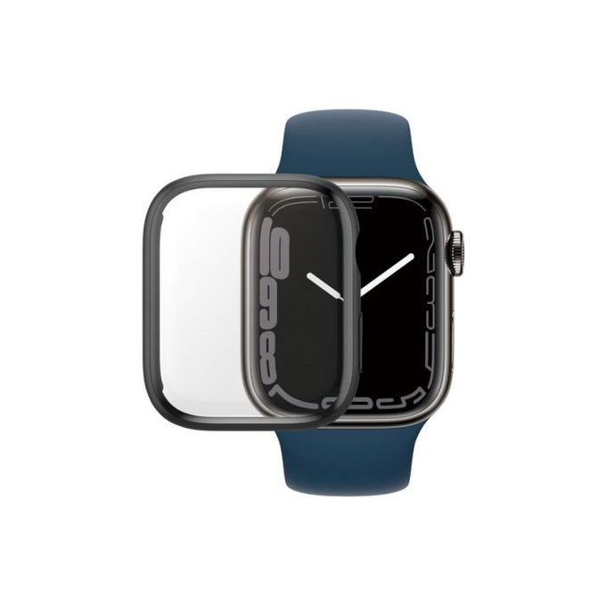 PanzerGlass - Verre trempé Full Body AB pour Apple Watch 7 & 8 45 mm, noir