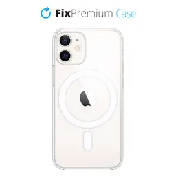 FixPremium - Étui en silicone s MagSafe pour iPhone 12 mini, transparent
