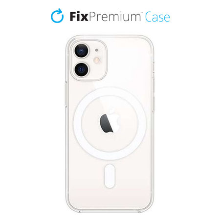 FixPremium - Étui en silicone s MagSafe pour iPhone 12 mini, transparent