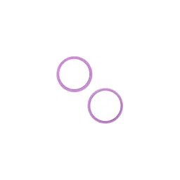 Apple iPhone 14, 14 Plus - Cadre d'objectif de caméra arrière (Violet) - 2pcs