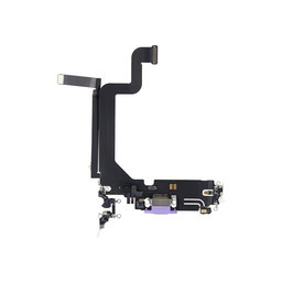 Apple iPhone 14 Pro Max - Connecteur de charge + câble flexible (violet foncé)