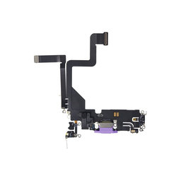 Apple iPhone 14 Pro - Connecteur de charge + câble flexible (violet foncé)