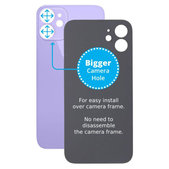 Apple iPhone 12 Mini - Verre du boîtier arrière avec plus grand trou pour l'appareil photo (violet)