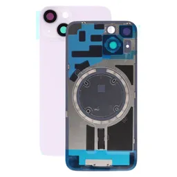 Apple iPhone 14 - Cache batterie + Puce de chargement sans fil + NFC (Violet)